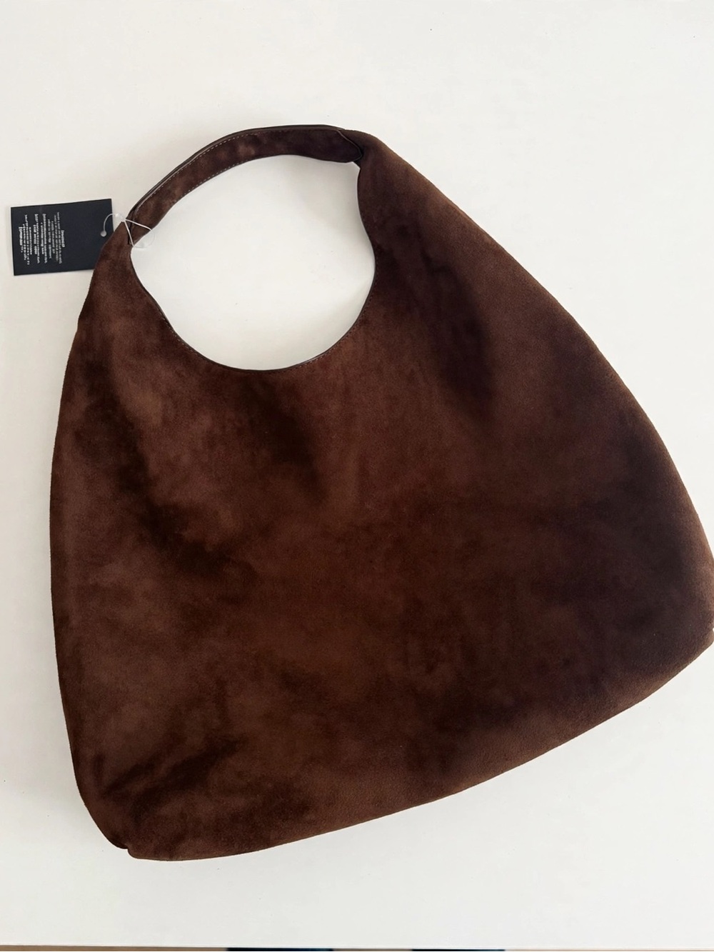 GAP Brown Suede Shoulder Hobo Bag - Picture 2 of 3